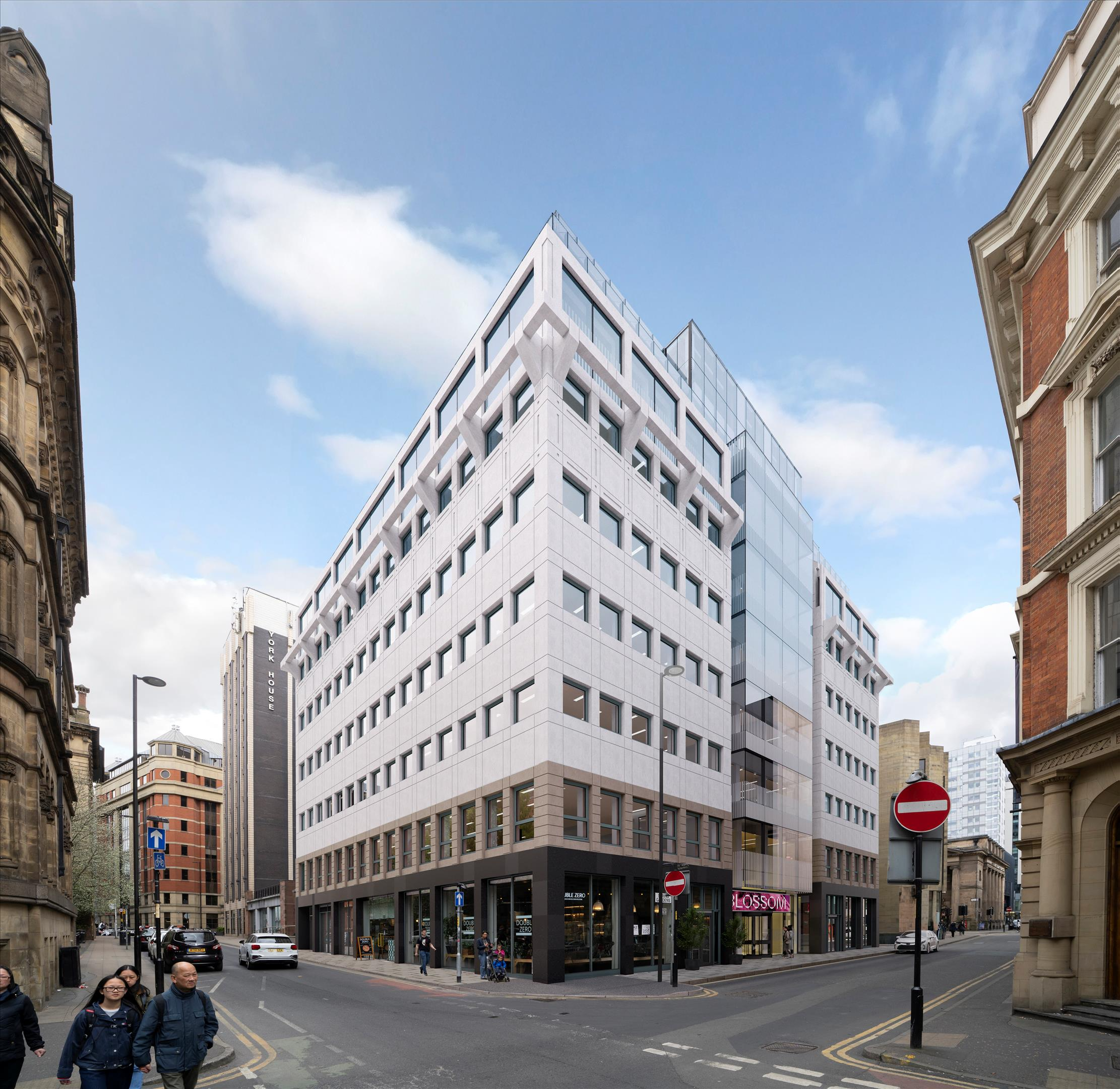 Exterior of a multi-storey commercial office block